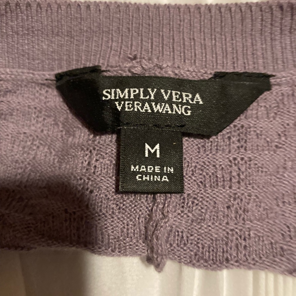 Simply Vera Vera wang 3/4 sleeve tee shirt
